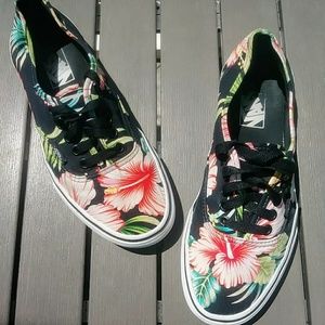 Vans Black Low Floral Print Unsex